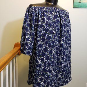 Michael Kors Off the Shoulder Floral Top